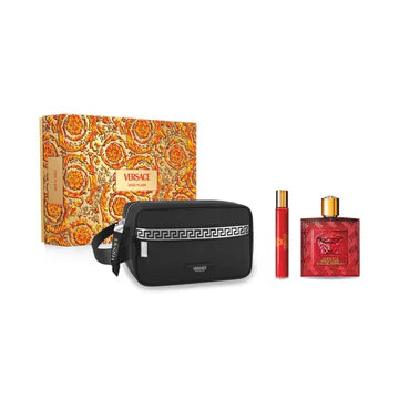 Versace Eros Flame Edp 100Ml 2Pcs Bag Set