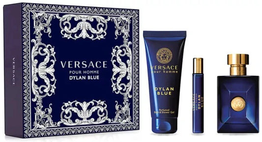 Versace Pour Homme Dylan Blue Edt 100Ml 3 Pcs Set