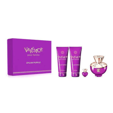 Versace Pour Femme Dylan Purple Edp 100Ml 4Pcs Set